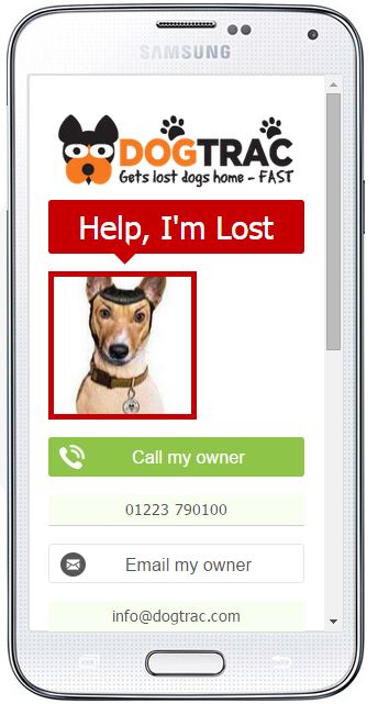 Free lost dogs app DogTrac pet finder